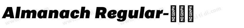 Almanach Regular字体转换